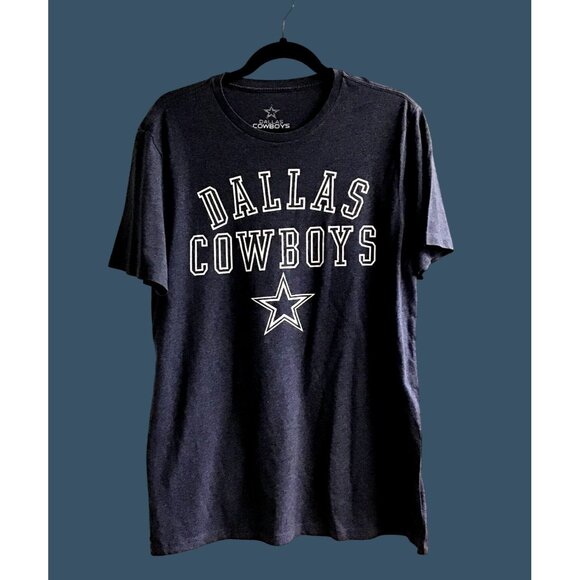 DALLAS COWBOYS AUTHENTIC- MENS BLLUE GRAPHIC CREW NECK SHORT SLEEVE T-SHIRT SZ M - Picture 1 of 6